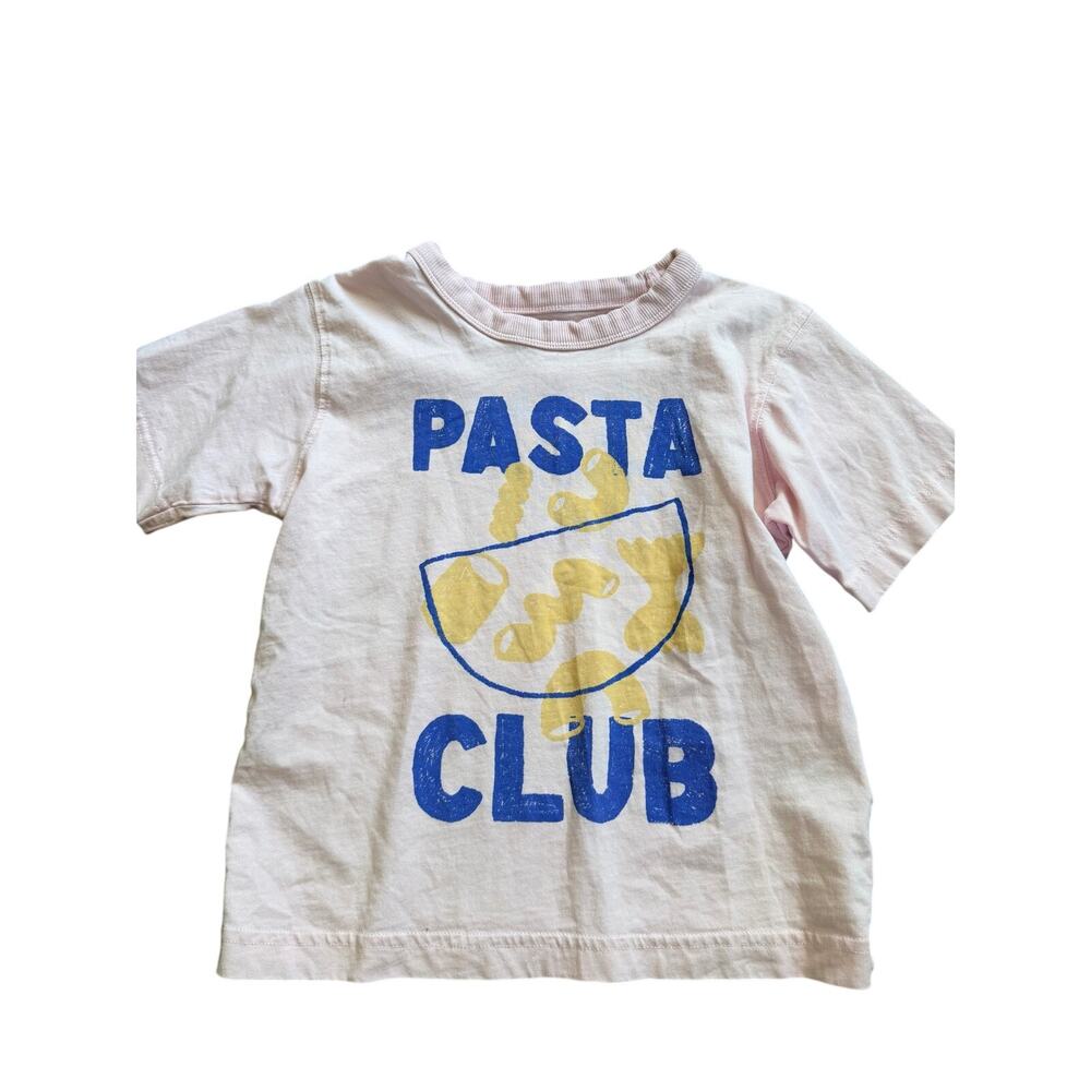 Cotton On Girls Pink Pasta Club Oversized Tee